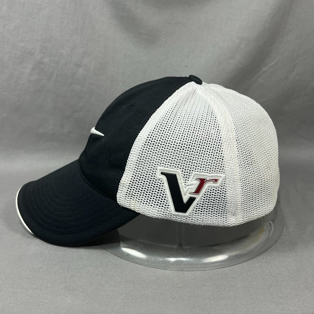 Nike Golf One VR Swoosh Flexfit M/L Hat Cap Black Trucker Mesh Running Dad Mens - Picture 4 of 15